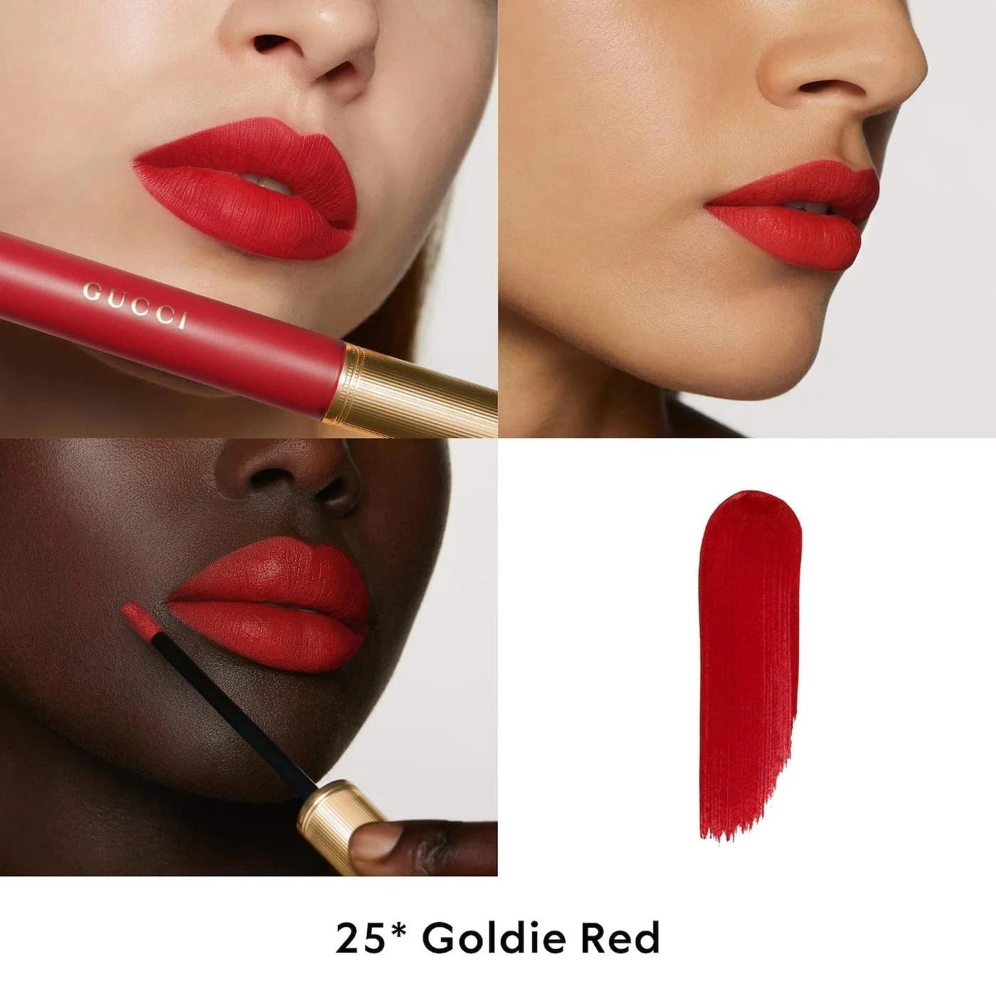 Gucci Transfer-proof Matte Liquid lipstick 25* Goldie Red