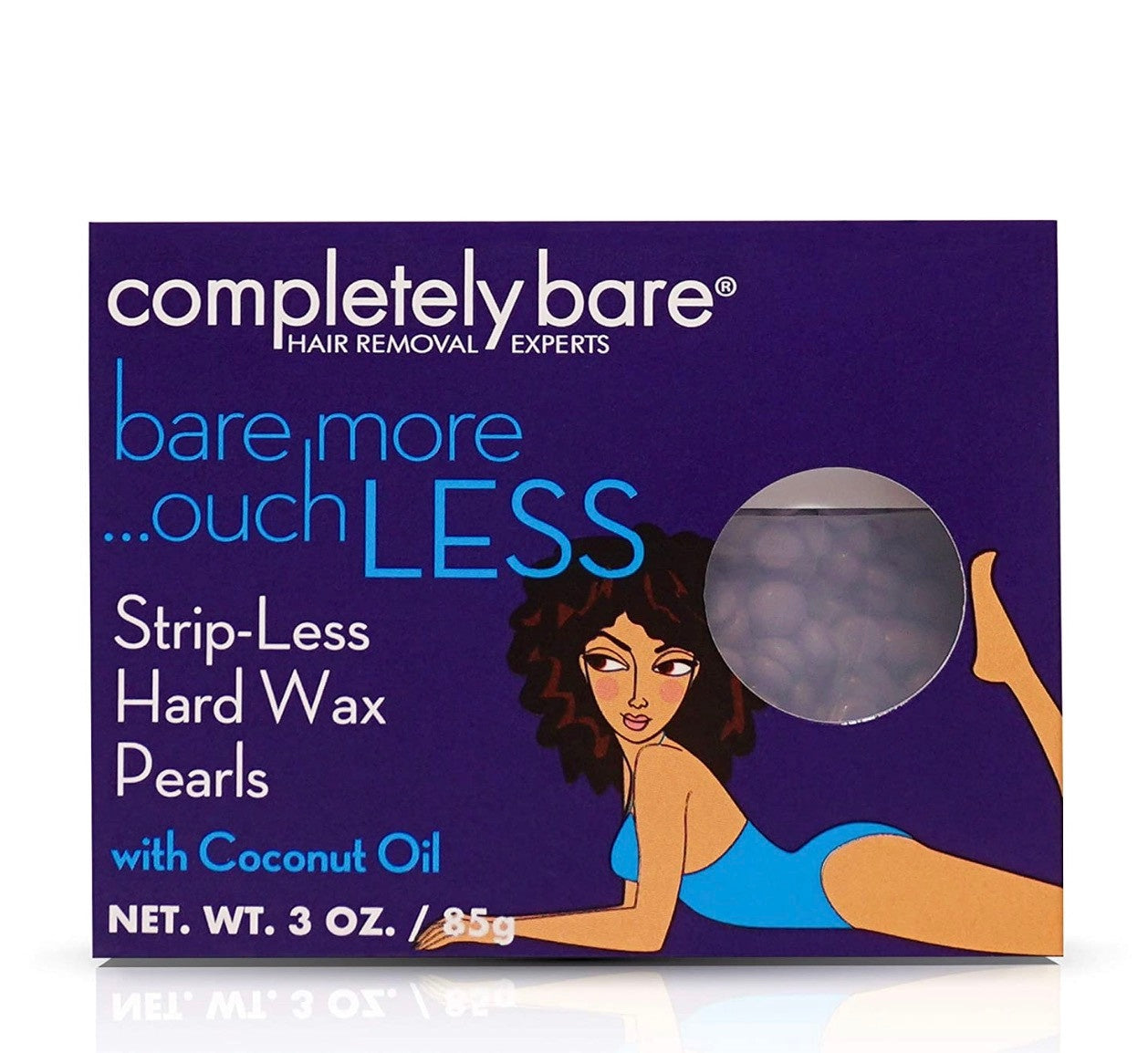 Completely Bare Bare More Ouch Less Strip Less Hard Wax Pearls with Coconut Oil 3oz.