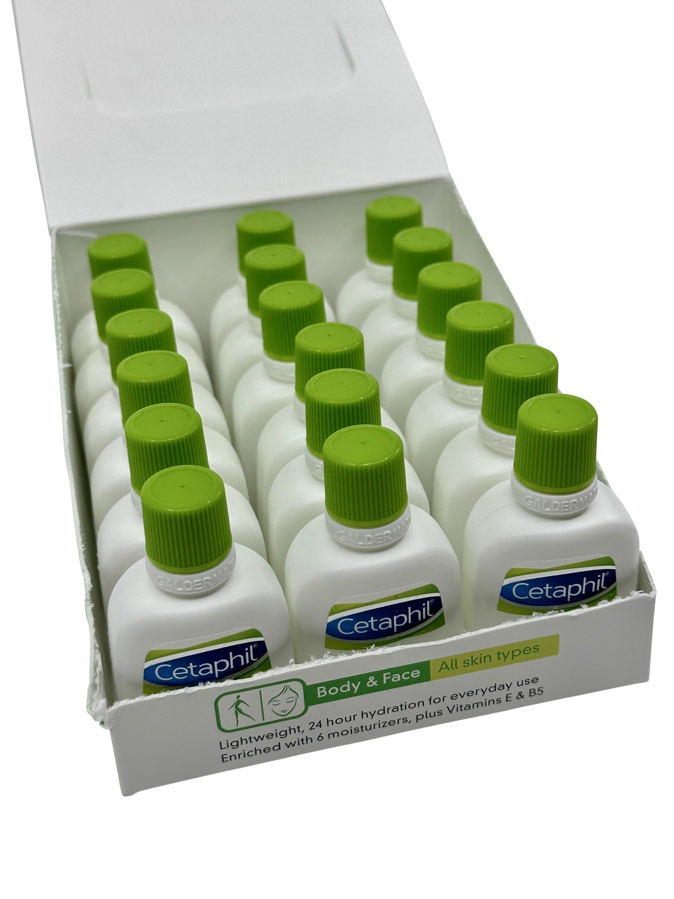 Cetaphil Moisturizing lotion body & face all skin types 1 oz- set of 18
