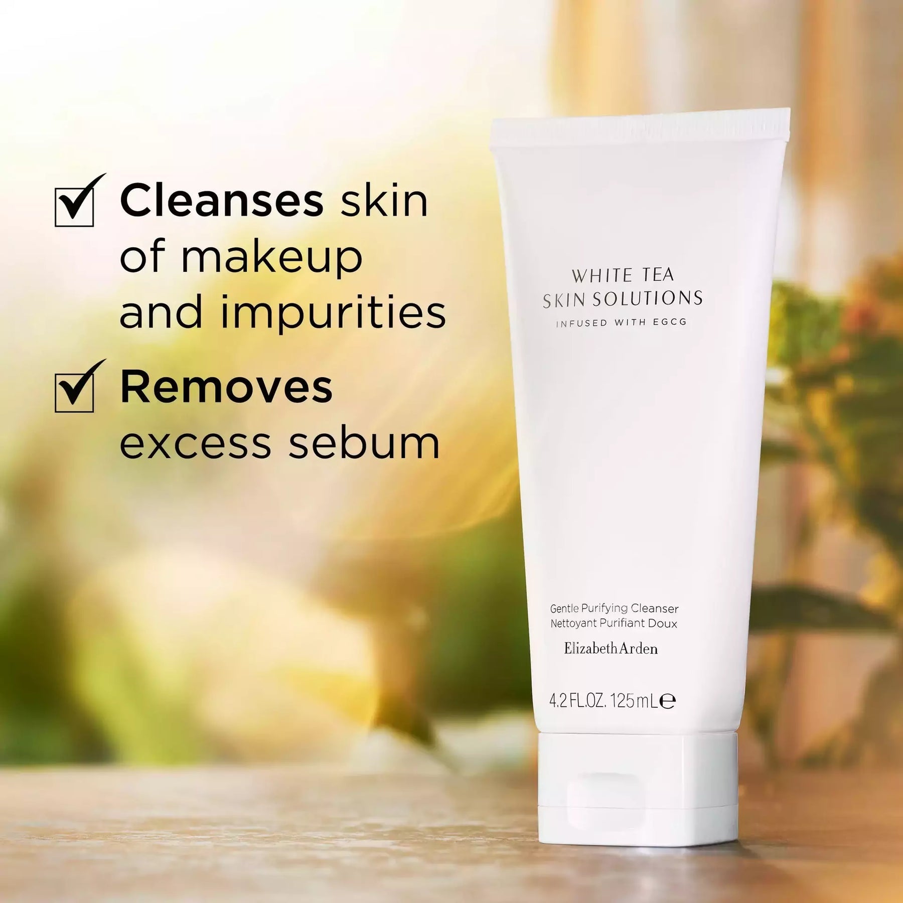 Elizabeth Arden White Tea Skin Solutions Gentle Purifying Cleanser 4.2oz./125ml