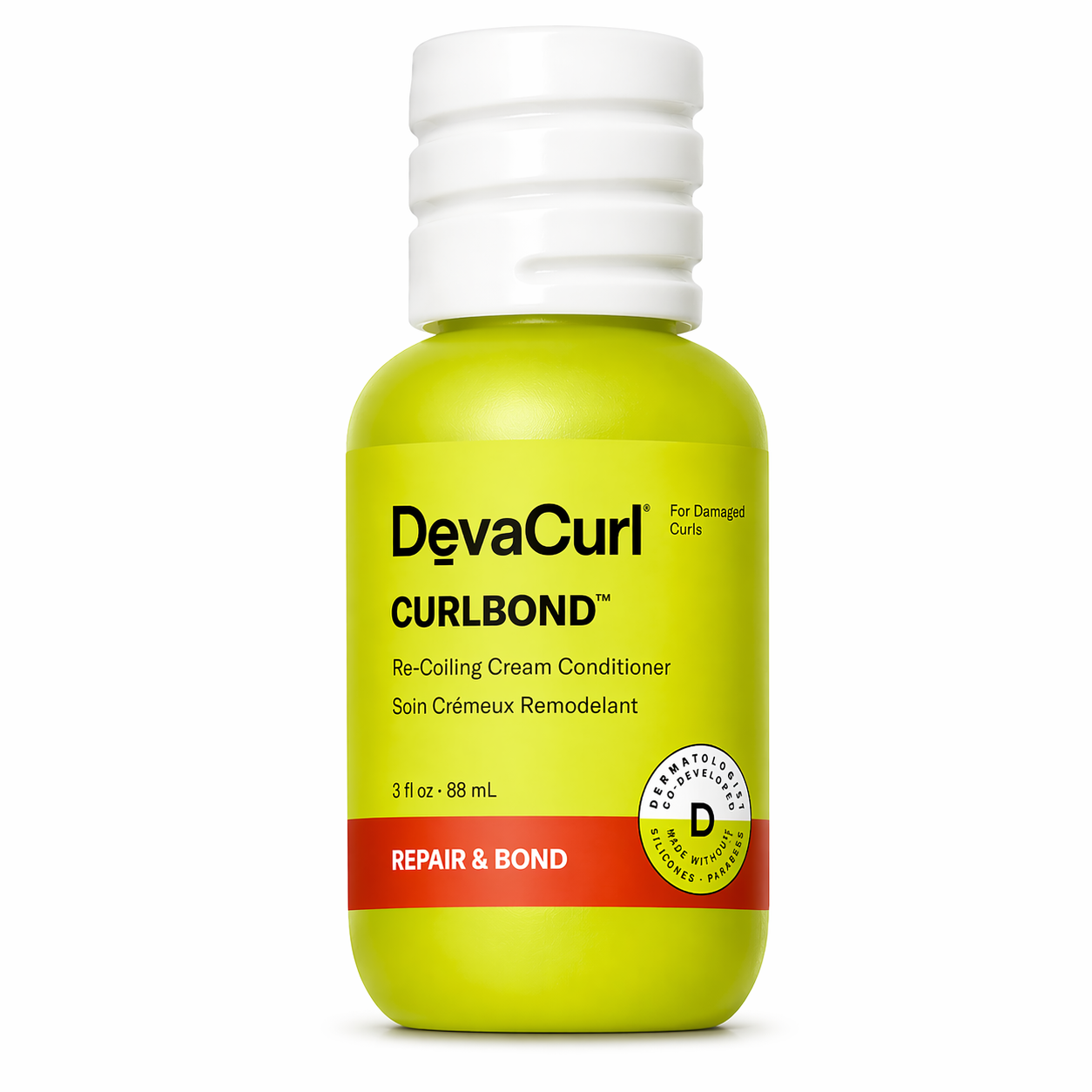 DevaCurl CurlBond Re-coiling Cream Conditioner 3 fl oz.