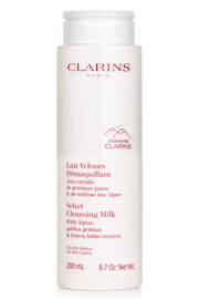 Clarins Velvet Cleansing Milk with Alpine Golden Gentian & Lemon Balm Extracts 100ml/3.3oz