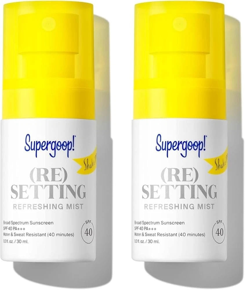 (Pack of 2)-Supergoop! Re-setting Refreshing Mist SPF 40, 1 fl. oz/30ml