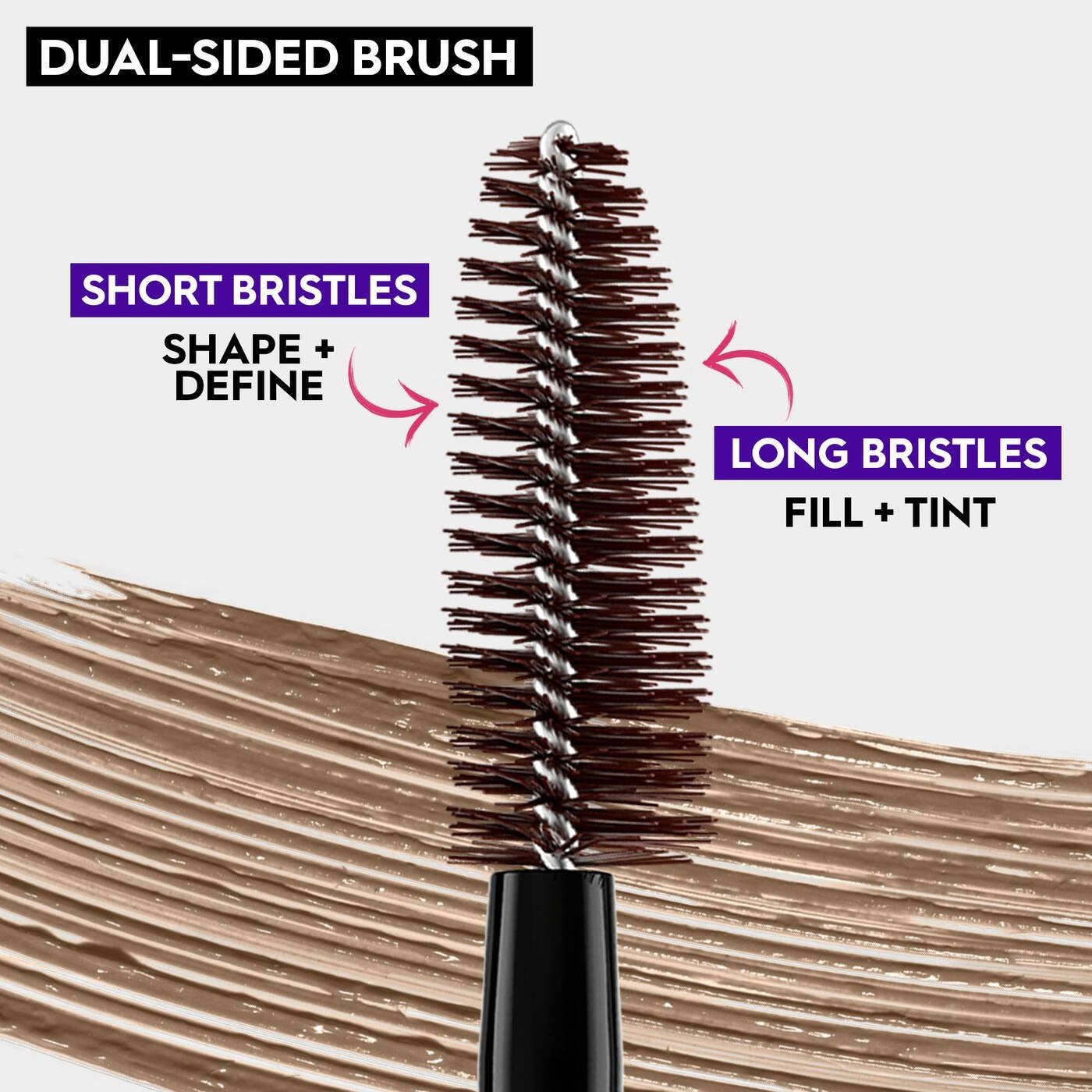 Urban Decay Big Bush Brow Volume Building Tinted Gel + Hold Taupe Trap 0.2 Oz